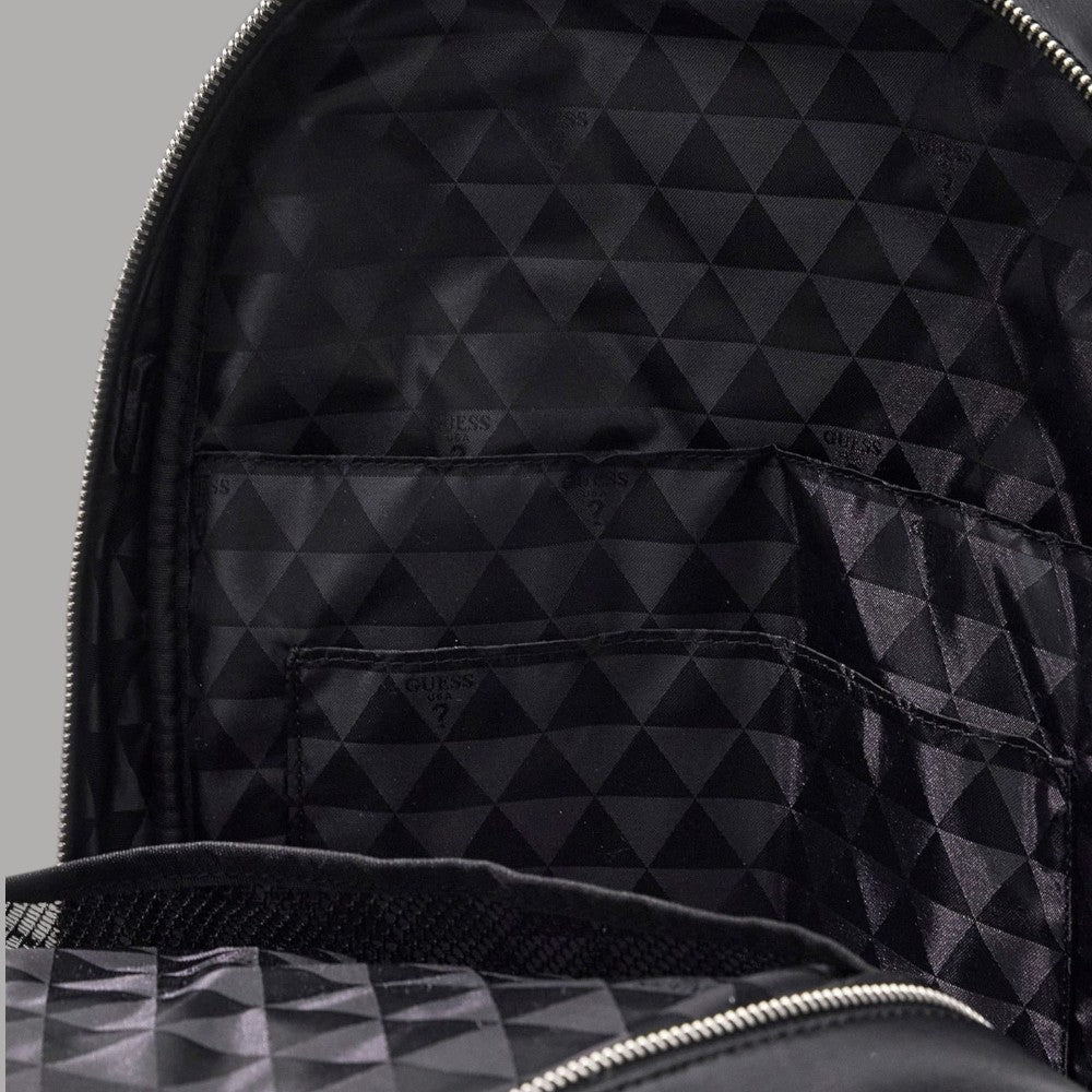 Guess Zaino Torino Nero: Eleganza in Similpelle con Tasche Multiple - Prodotti di Classe
