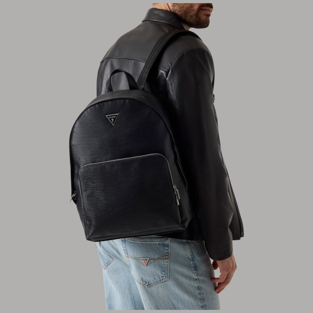 Guess Zaino da Uomo Milano in Similpelle con Charm e Logo Triangolo - Prodotti di Classe