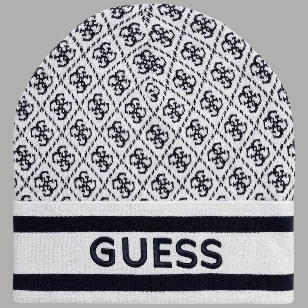 Guess berretto bianco blu logo 4G W4BZ21 Z3JD2 F0YU - Prodotti di Classe