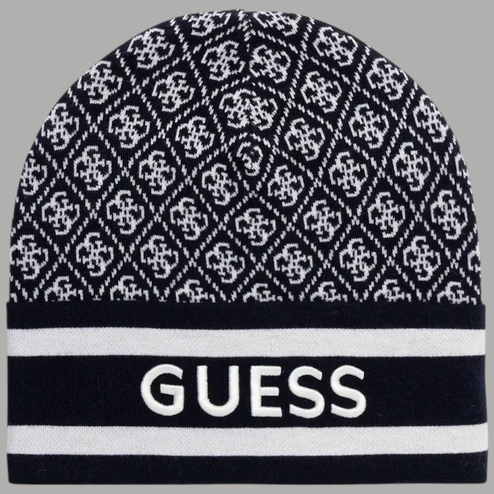 Guess berretto blu logo 4G W4BZ21 Z3JD2 FBDI - Prodotti di Classe
