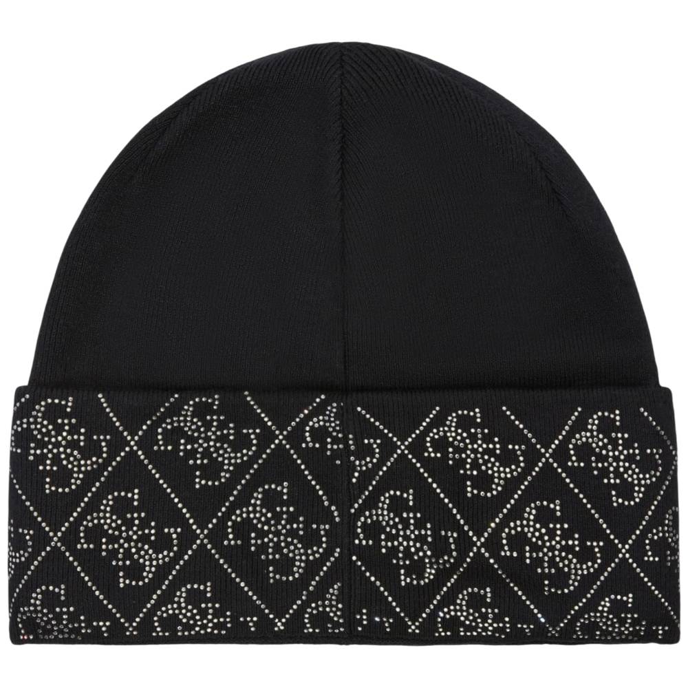 Guess berretto nero con strass NORA 4G W5BZ20Z2NQ2JBLK Cappelli Guess