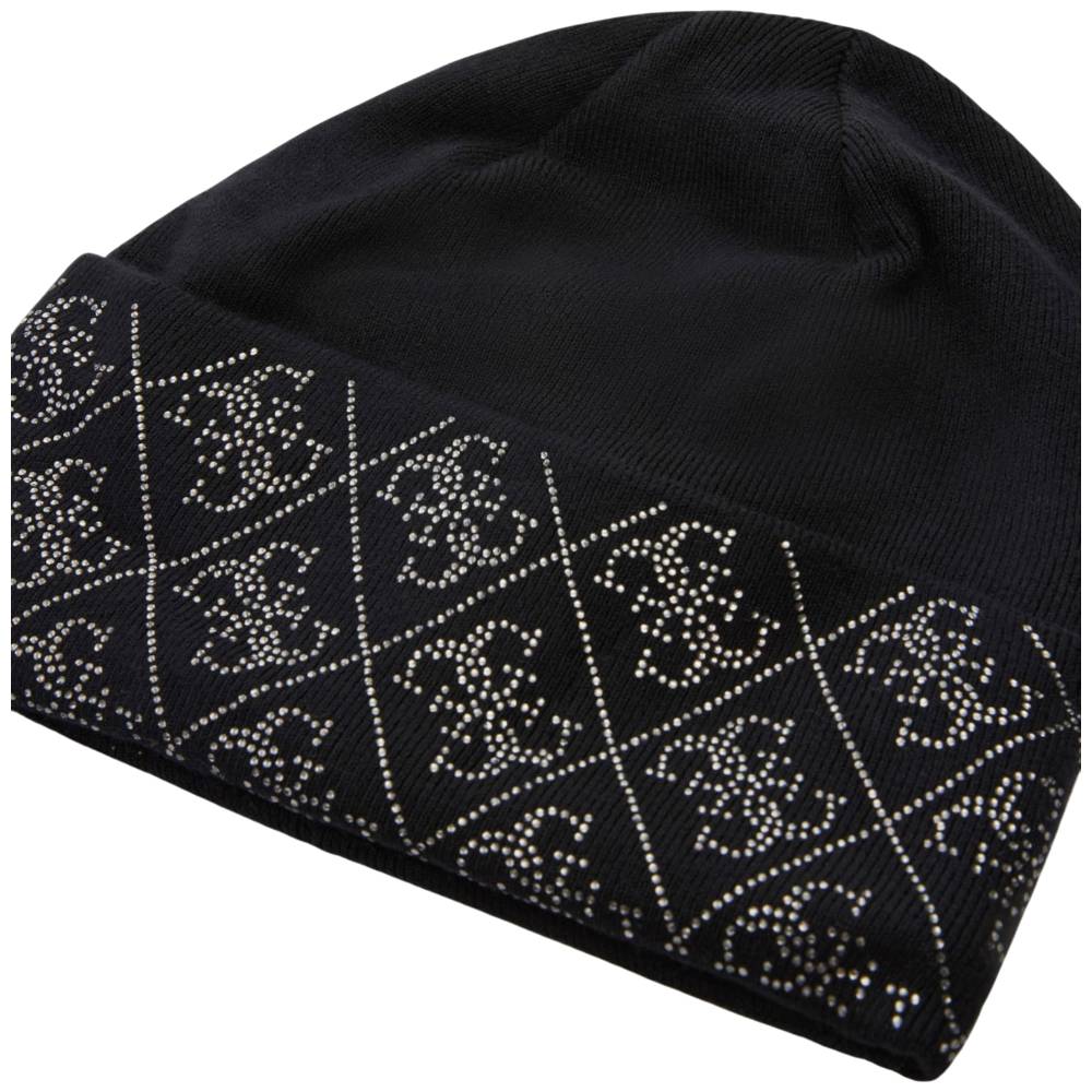 Guess berretto nero con strass NORA 4G W5BZ20Z2NQ2JBLK Cappelli Guess