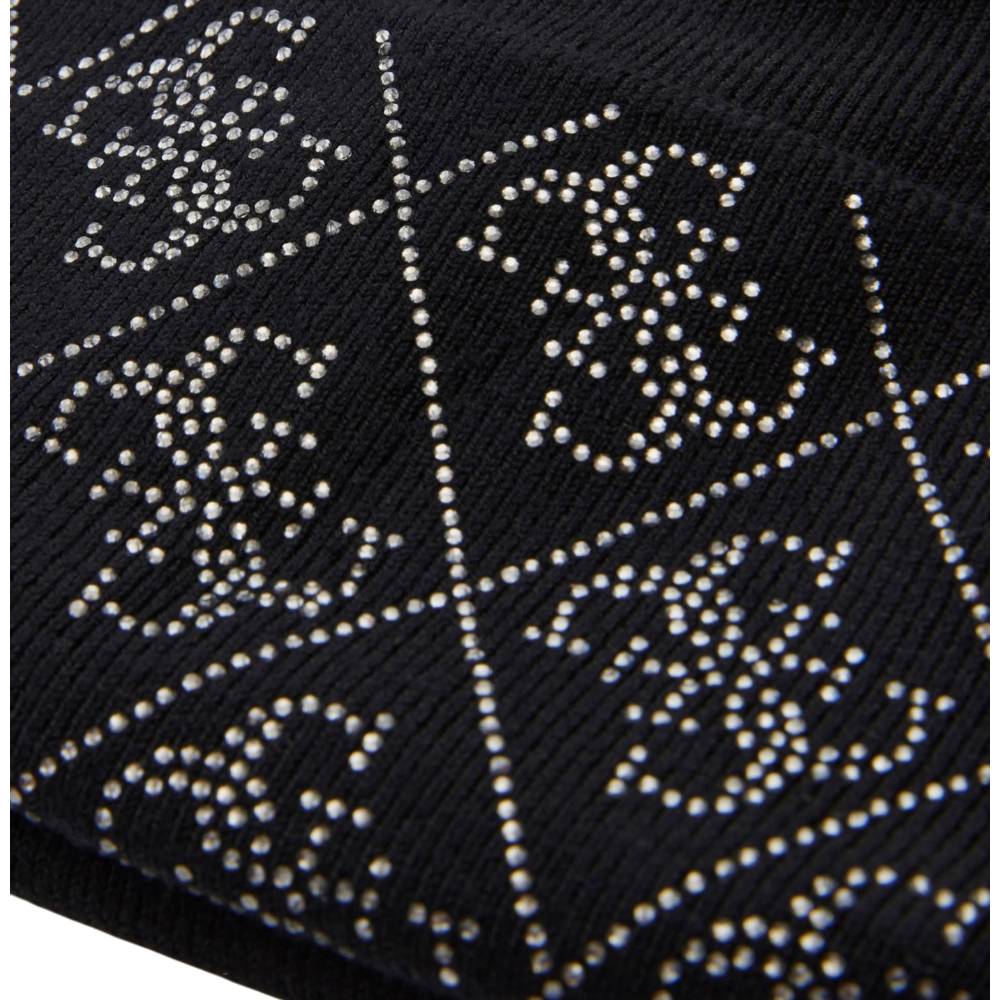 Guess berretto nero con strass NORA 4G W5BZ20Z2NQ2JBLK Cappelli Guess