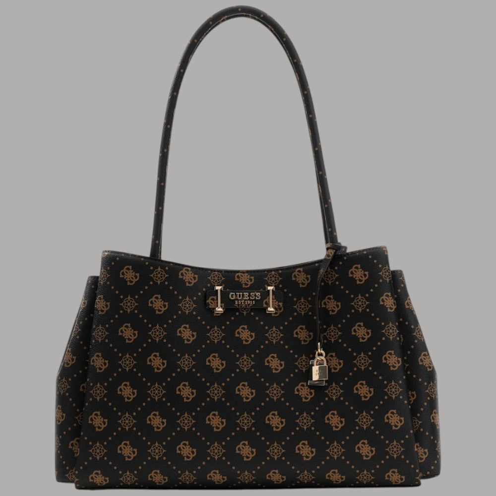 Guess borsa a spalla Carrie: Eleganza e Spazio in Tre Scomparti - Prodotti di Classe