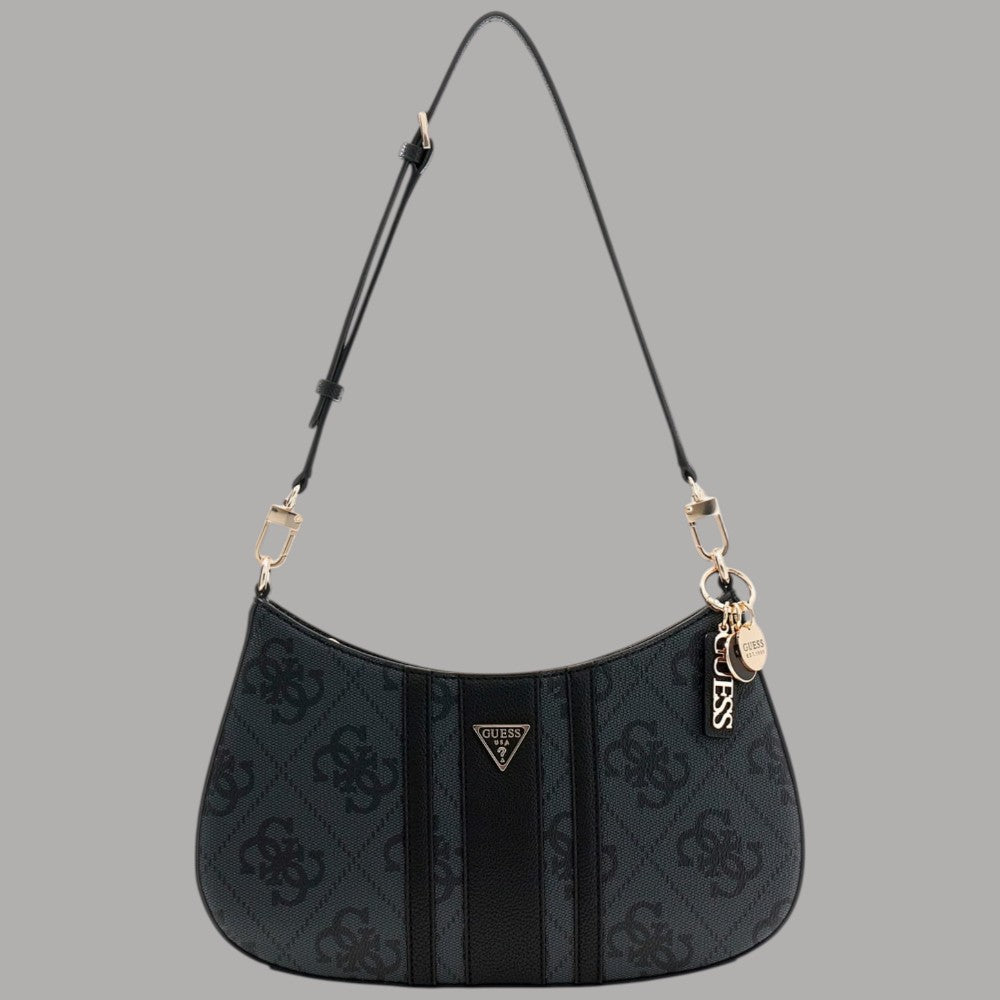 Guess borsa a spalla Noelle con logo e charm dorati - Prodotti di Classe
