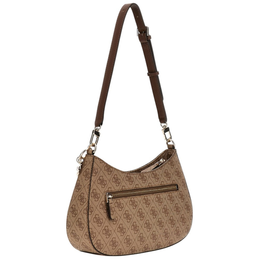 Guess borsa a spalla marrone 4G Logo NOELLE HWBG9672180LGW Borse Guess