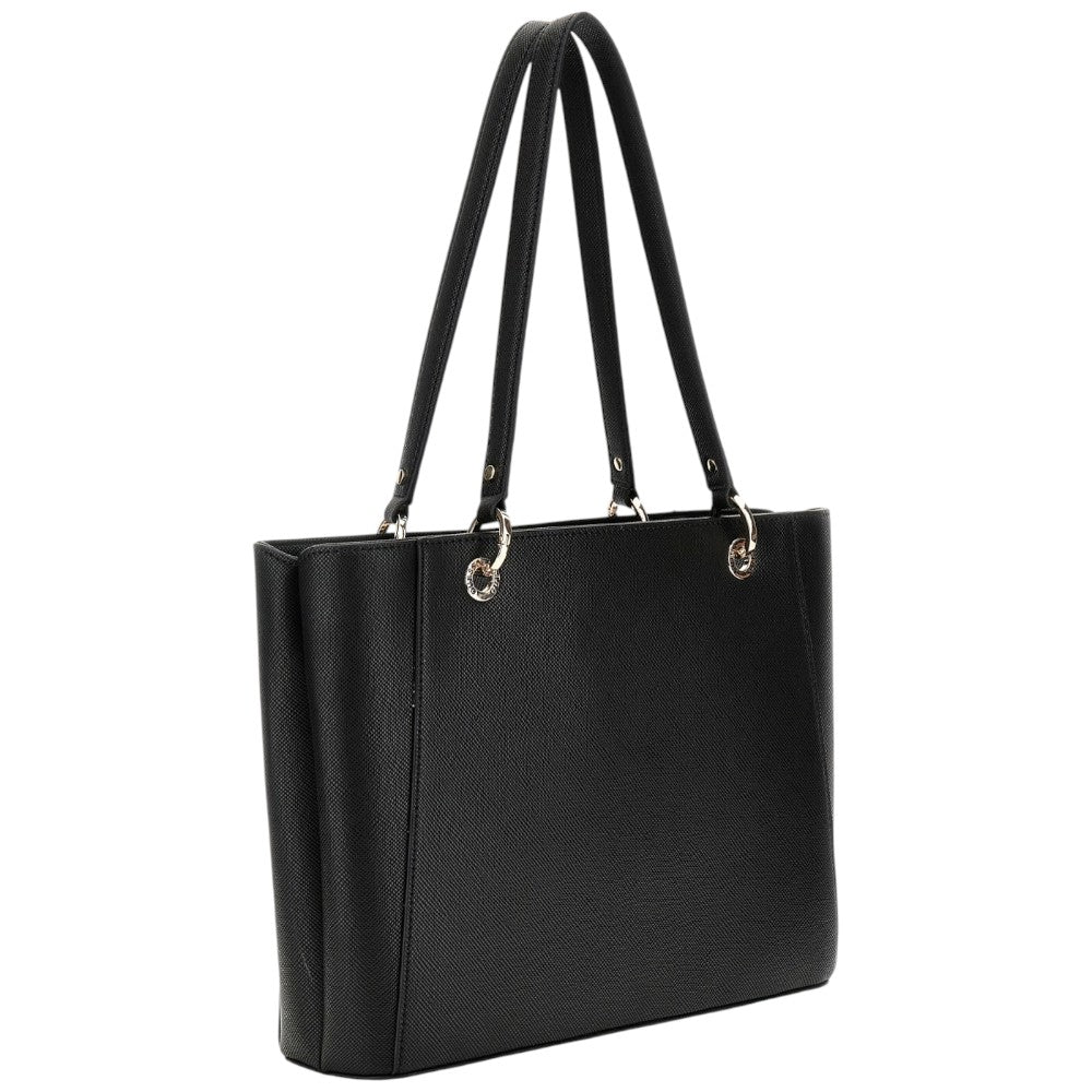 Guess borsa a spalla nera saffiano NOELLE HWZG9672250BLA Borse Guess