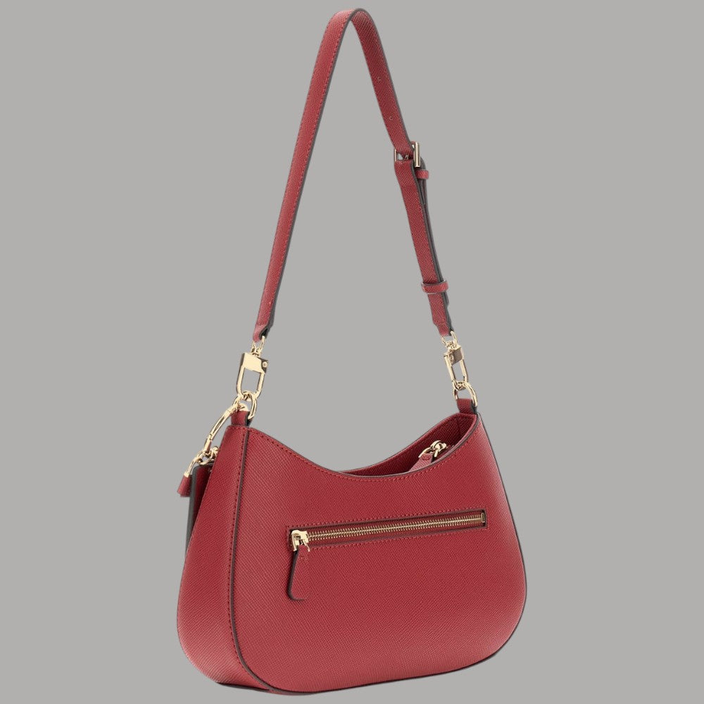 Guess borsa a spalla rossa in saffiano NOELLE HWZG96 72180 GAR - Prodotti di Classe