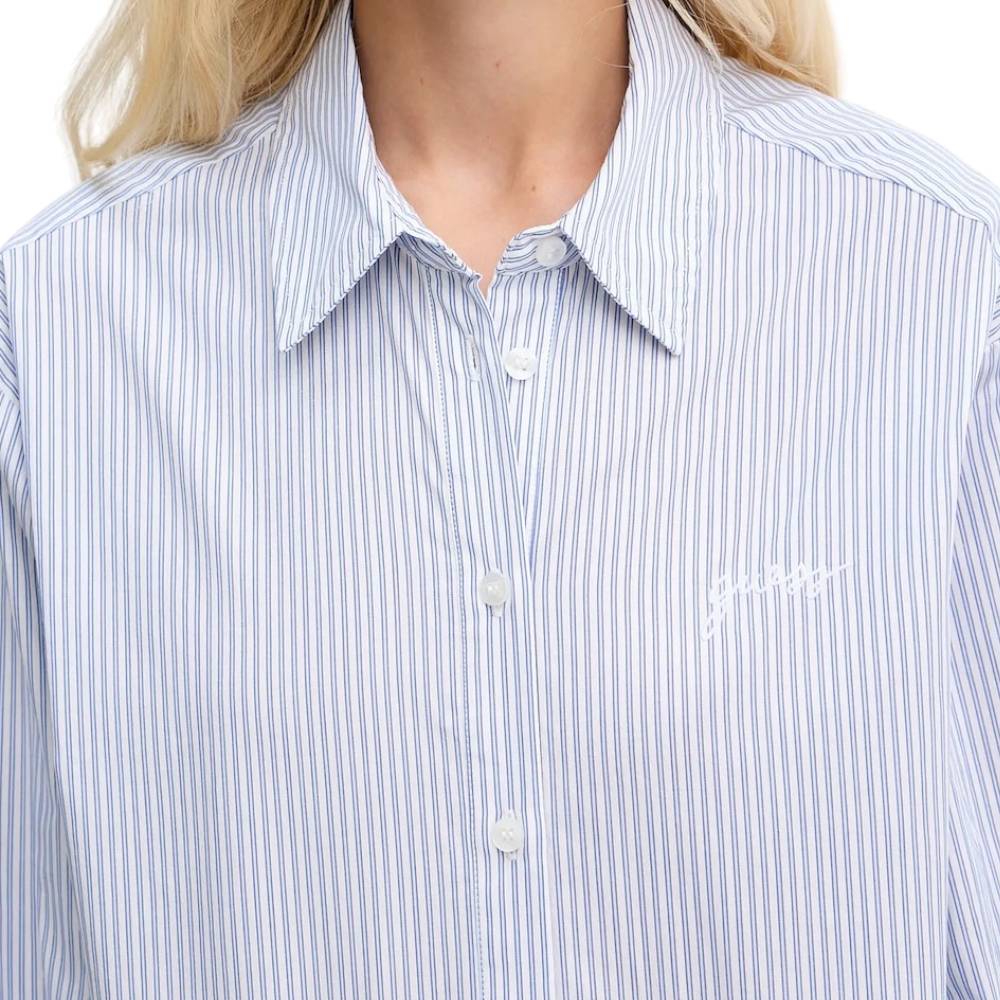 Guess camicia celeste relaxed fit LAURIANE W5YH47WHD10S01U Camicie Guess