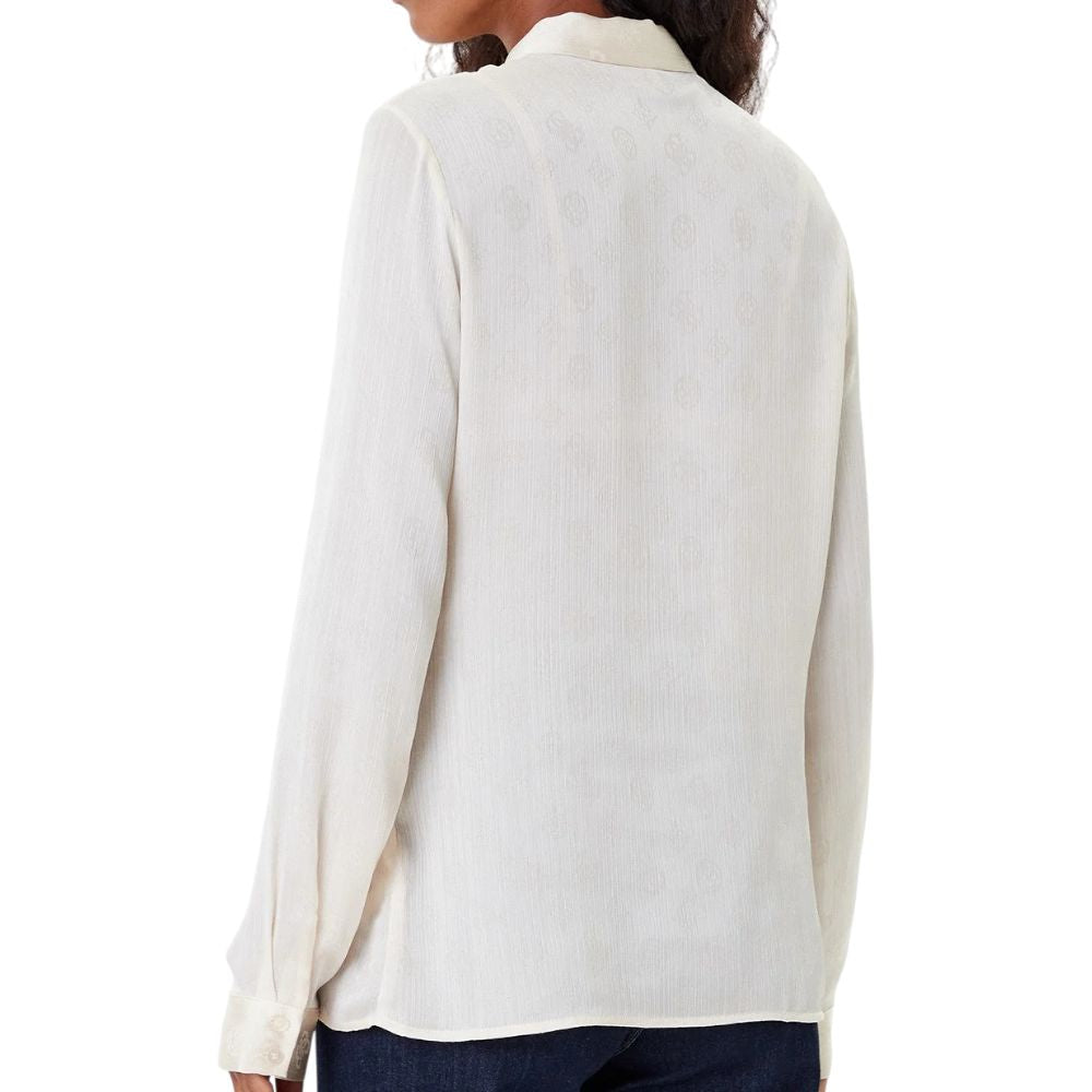Guess camicia crema logo peony MARTHE W5YH1AWHCR2G1F7 Camicie Guess