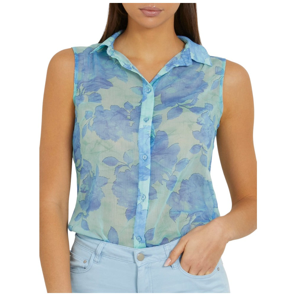 Guess camicia smanicata Clouis W3GH61 WDW82 Camicie Guess