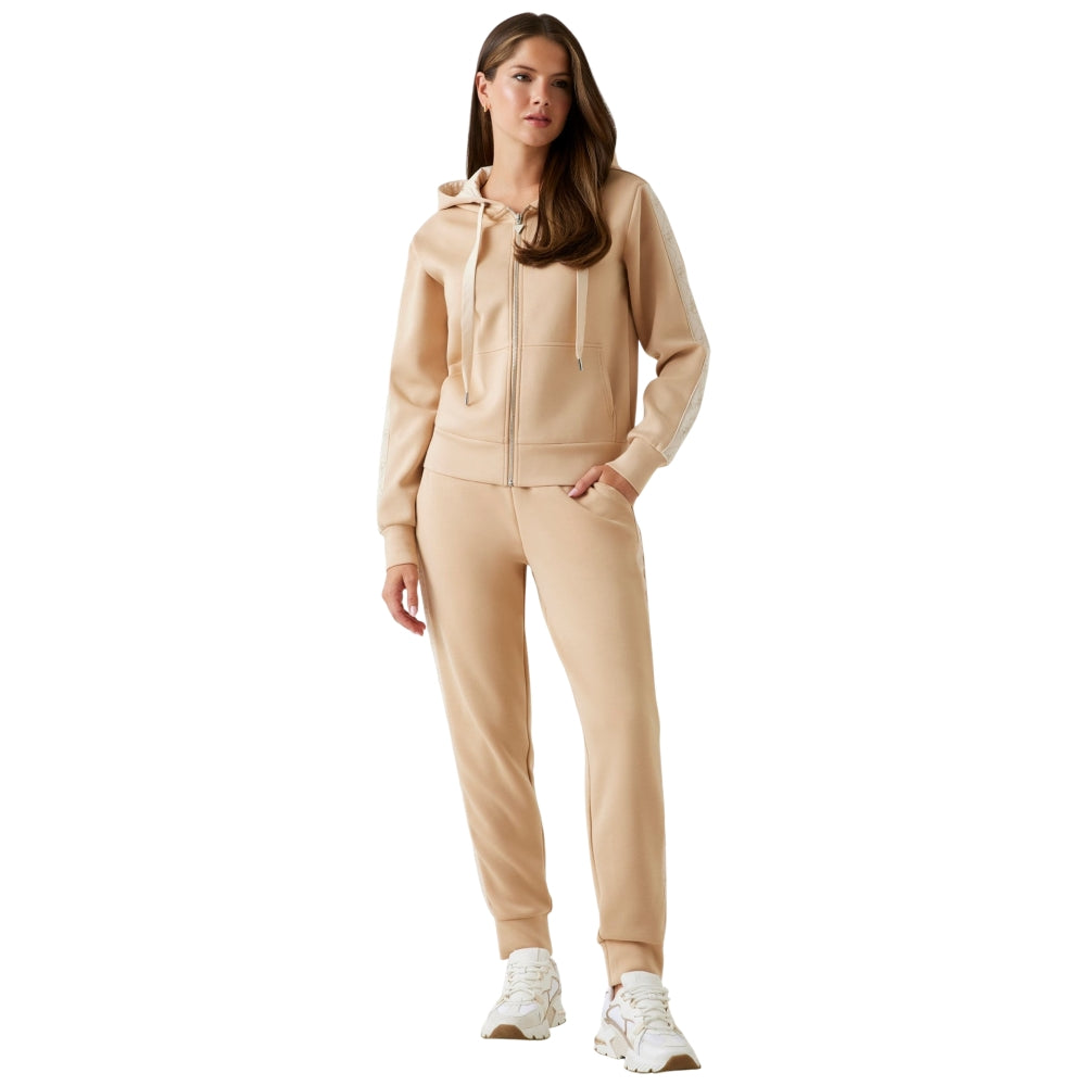 Guess felpa beige in scuba NEW HOODED W5YQ05 KBYE2 A11T Felpe Guess