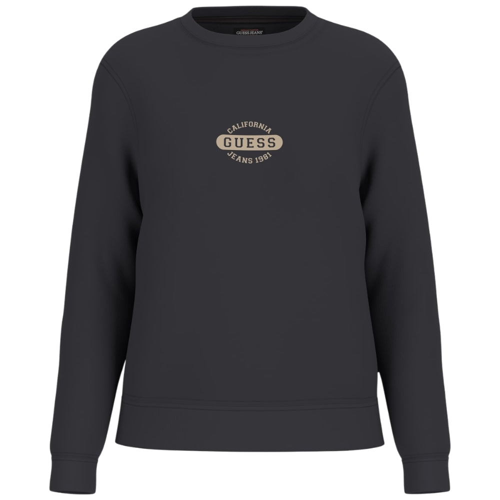 Guess felpa nera con stampa GJ W5BQ07 KC811 JBLK Felpe Guess Jeans