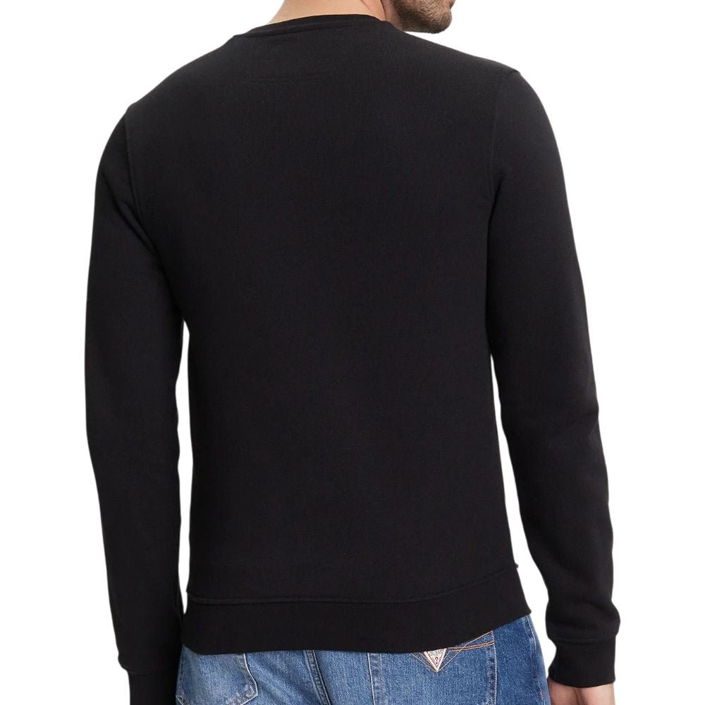 Guess felpa nera logo ricamato BEAU M5YQ08KCN01JBLK Felpe Guess