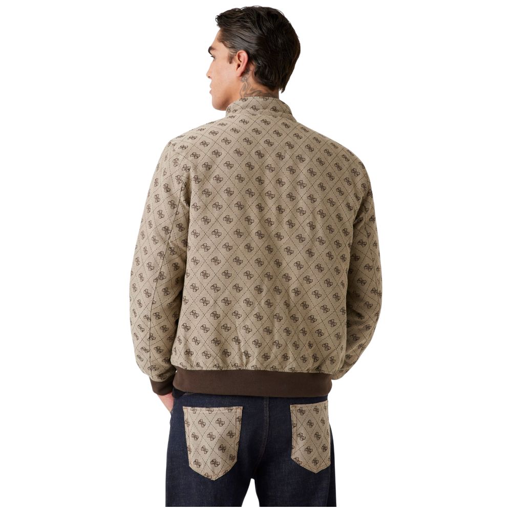 Guess giacca con logo 4G jacquard M5YL04 WGUE0 FN4K Giubbini Guess