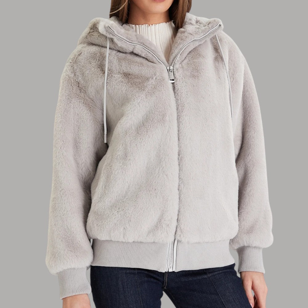 Guess giacca pelliccia grigiaLUCREZIAW5BL66 W3890 G9A8 - Prodotti di Classe