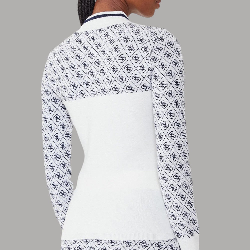 Guess maglione bianco logo 4G W5BR24 Z3JD2 F0YU - Prodotti di Classe