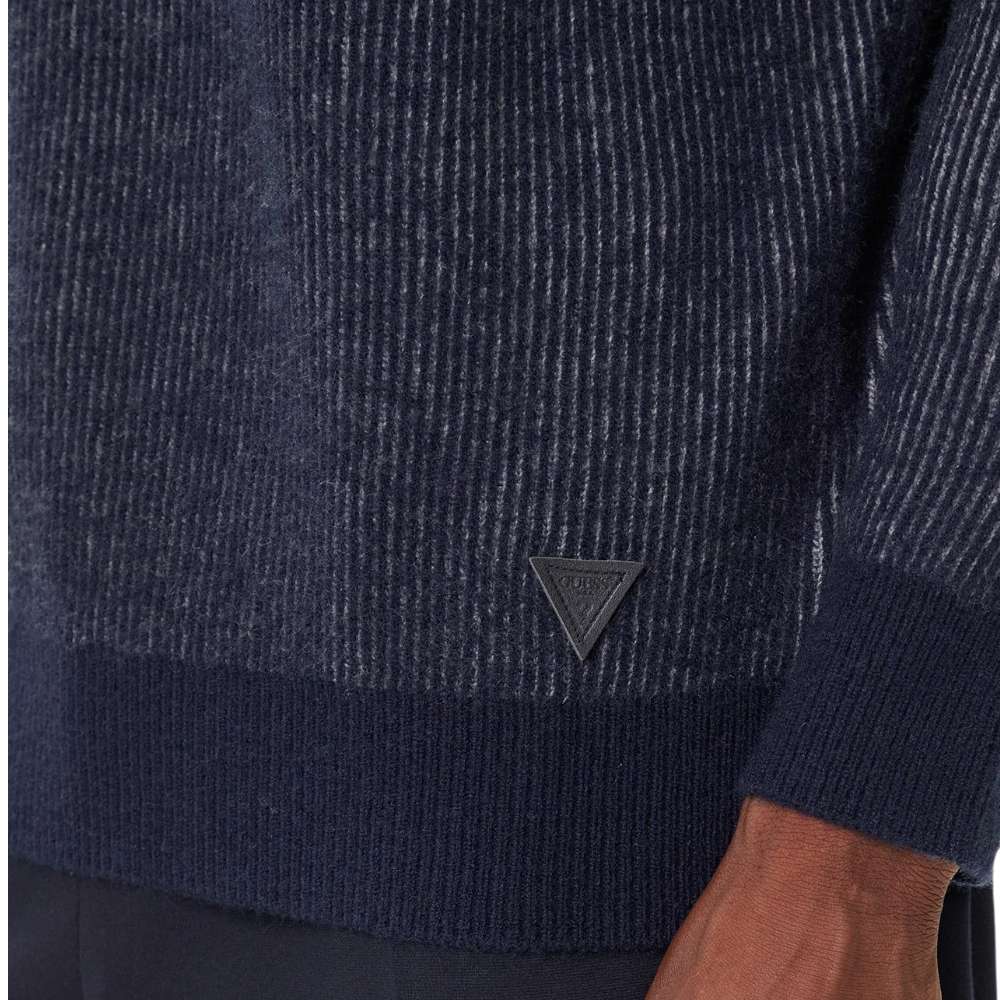 Guess maglione blu a coste JOHNATHAN M5BR20 Z0482 FBCT Maglieria Guess