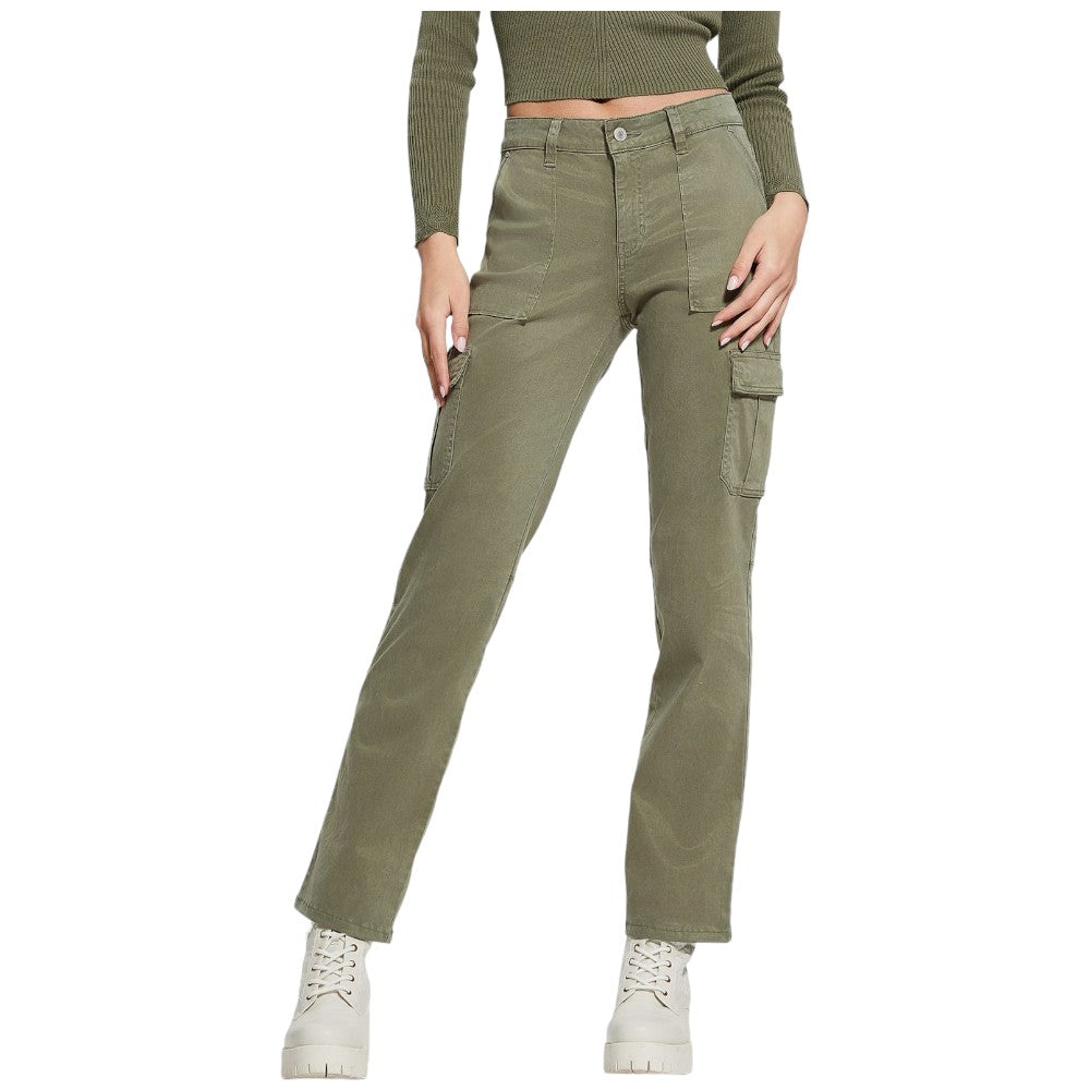Guess pantalone cargo verde Sexy Kori W4RB59 W93CL Pantaloni Guess