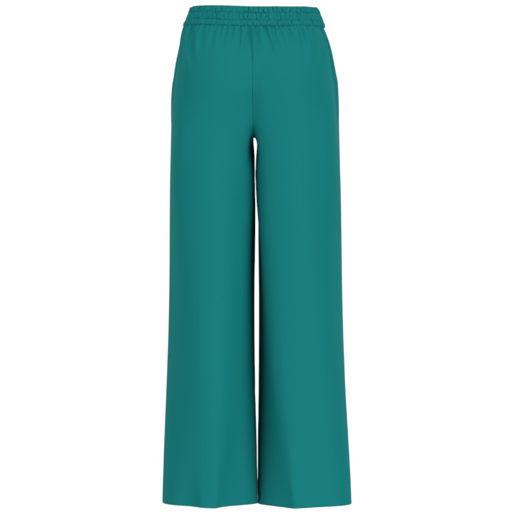 Guess pantalone jogger wide leg verde Ines W5GB11 WH9C2 G8E0 Pantaloni Guess