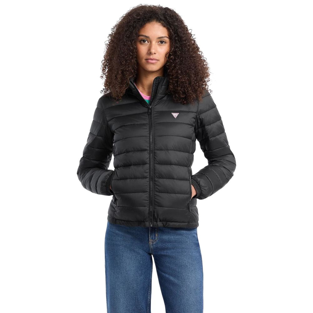 Guess piumino nero con cappuccio GJ W5RL99 WHAB2 JBLK Giubbini Guess Jeans