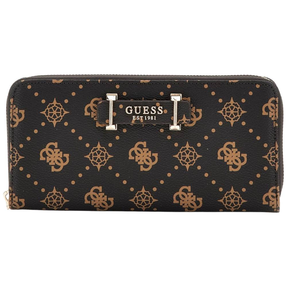 Guess portafoglio marrone logo peony SILIA SWGP9890146ESL Portafogli Guess
