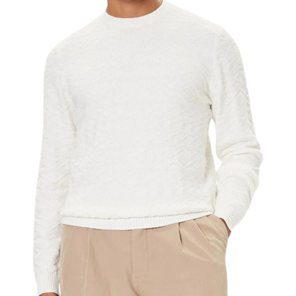 Guess pullover panna RHETT FAIR ISLE M5BR42 Z2ZK2 G018 Maglieria Guess