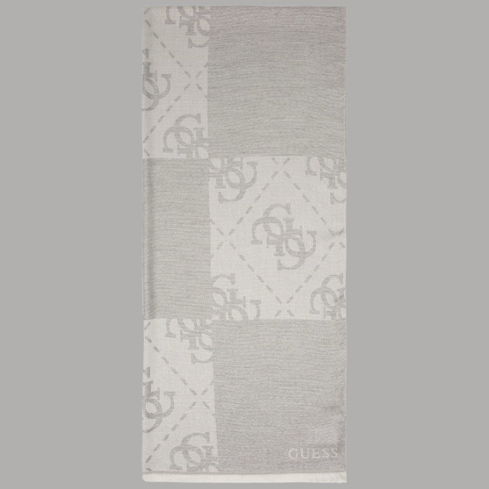 Guess sciarpa grigia 80X180 logo 4G AW5378 POL03 GRY - Prodotti di Classe