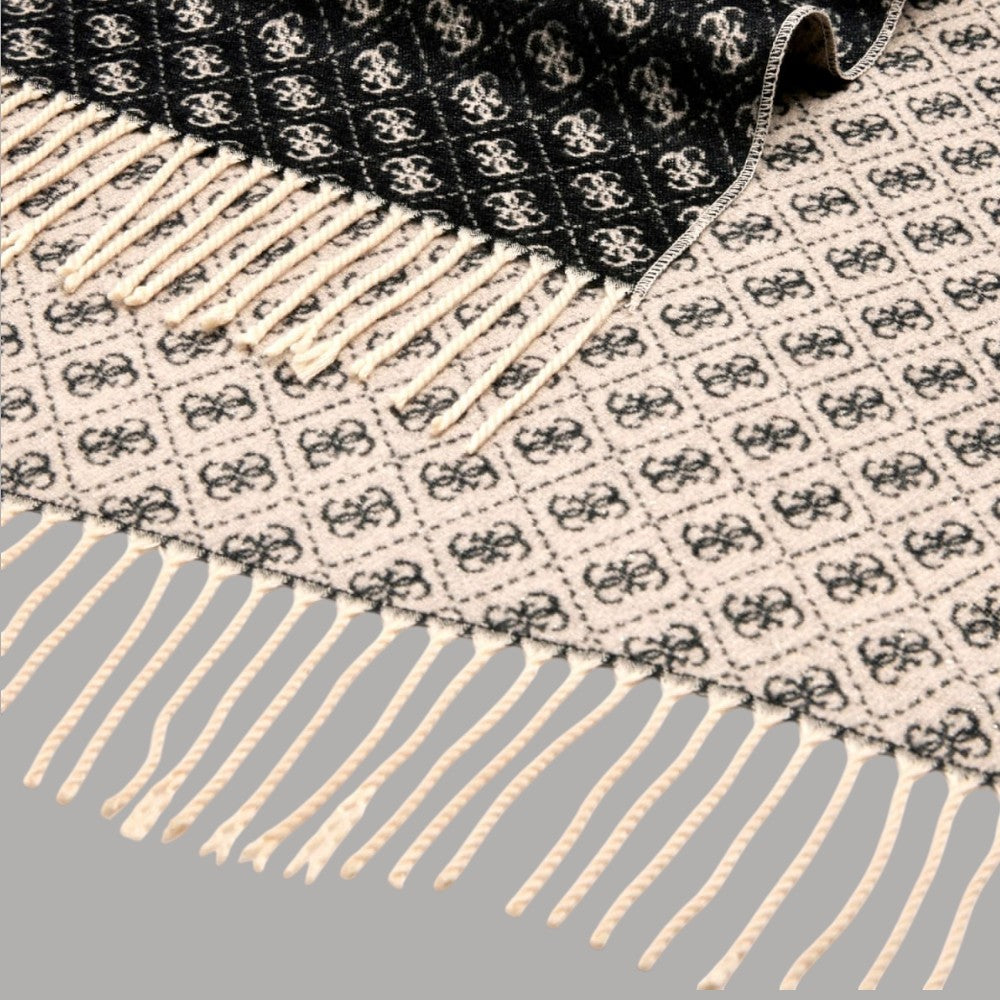 Guess sciarpa nera 60x180 con logo 4G AW5423 POL03 BLA - Prodotti di Classe