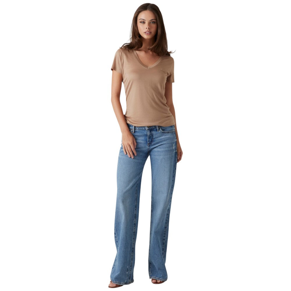 Guess t-shirt in Lyocell sabbia W5GP31 KCSX2 G1DQ T-shirt Guess