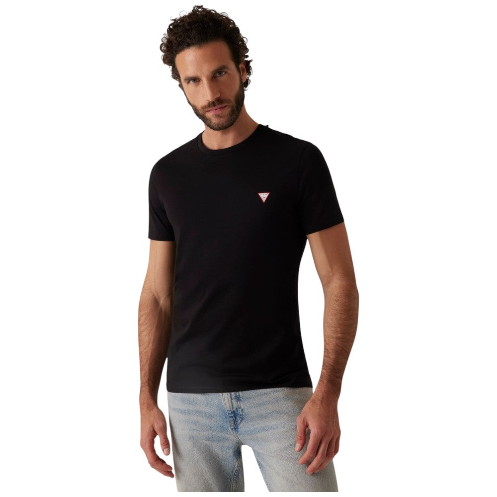Guess t-shirt nera logo piccolo M2YI36 I3Z14 JBLK T-shirt Guess