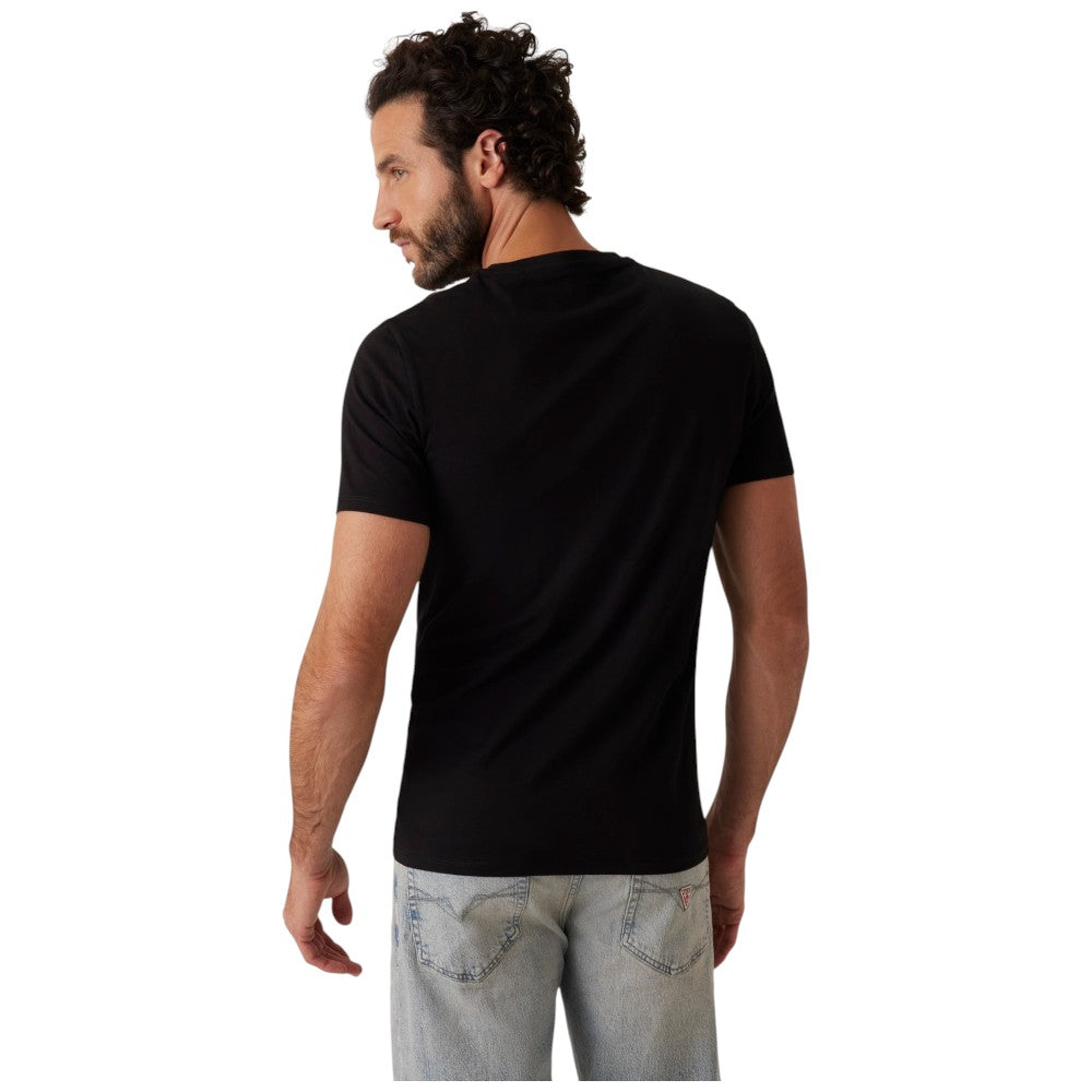 Guess t-shirt nera logo piccolo M2YI36 I3Z14 JBLK T-shirt Guess