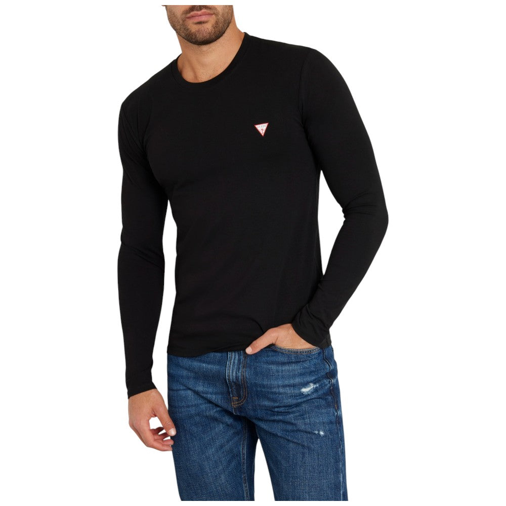 Guess t-shirt nera manica lunga M2YI28-J1314 T-shirt Guess