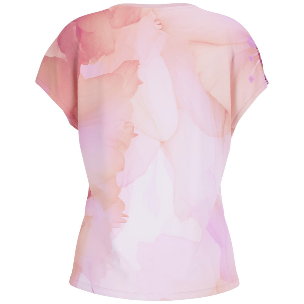 Guess t-shirt rosa logo strass W5RI09 K68D2 F0D9 T-shirt Guess