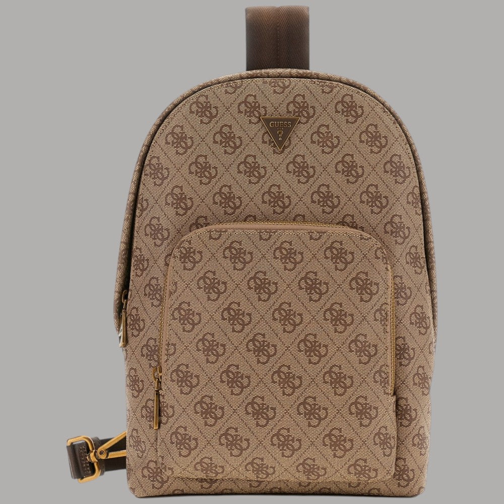 Guess zaino Milano monospalla con logo dorato e zip - Prodotti di Classe