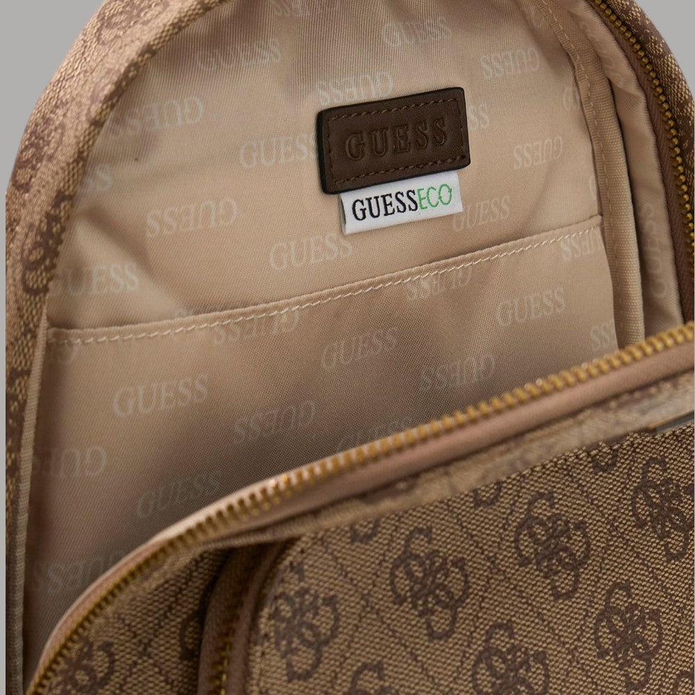 Guess zaino Milano monospalla con logo dorato e zip - Prodotti di Classe