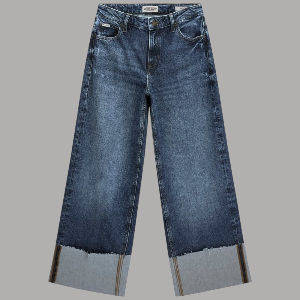 Guess GJ jeans con risvolto W6RA2BD5M5L WIDE LEG CUFFED - Prodotti di Classe