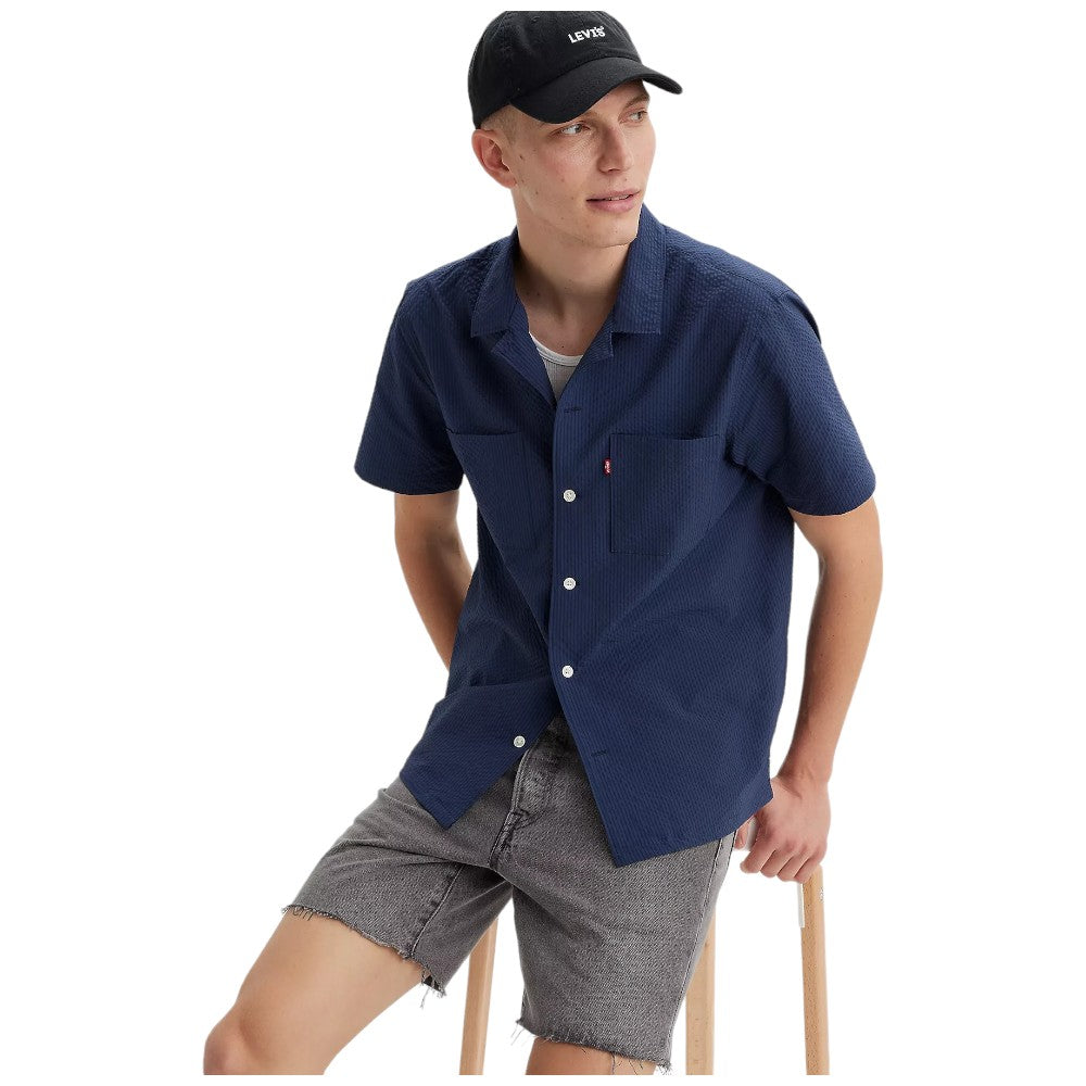 Levi's camicia blu mancia corta A8457-0001 Camicie LEVI'S