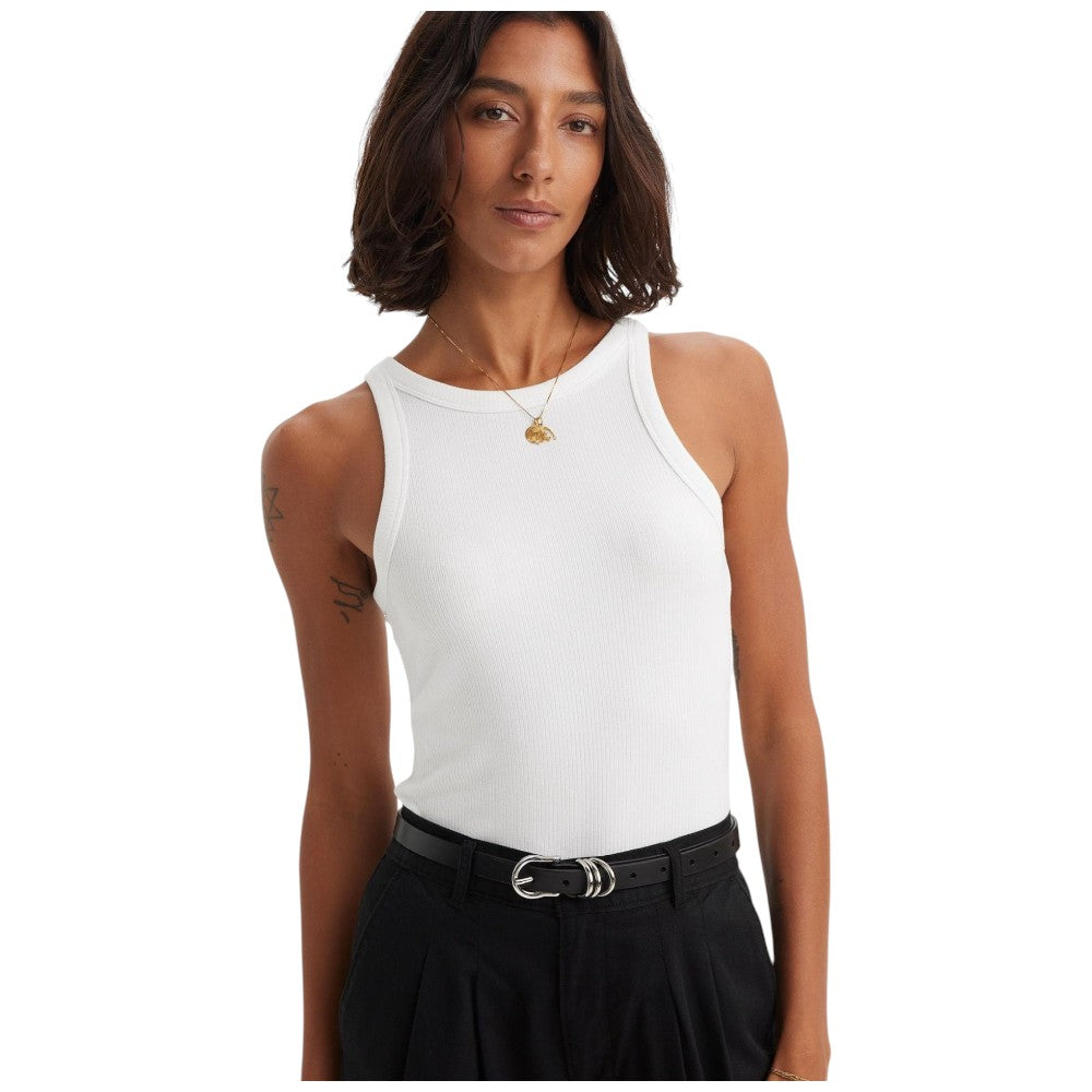 Levi's canotta a coste bianca A73260001 T-shirt LEVI'S