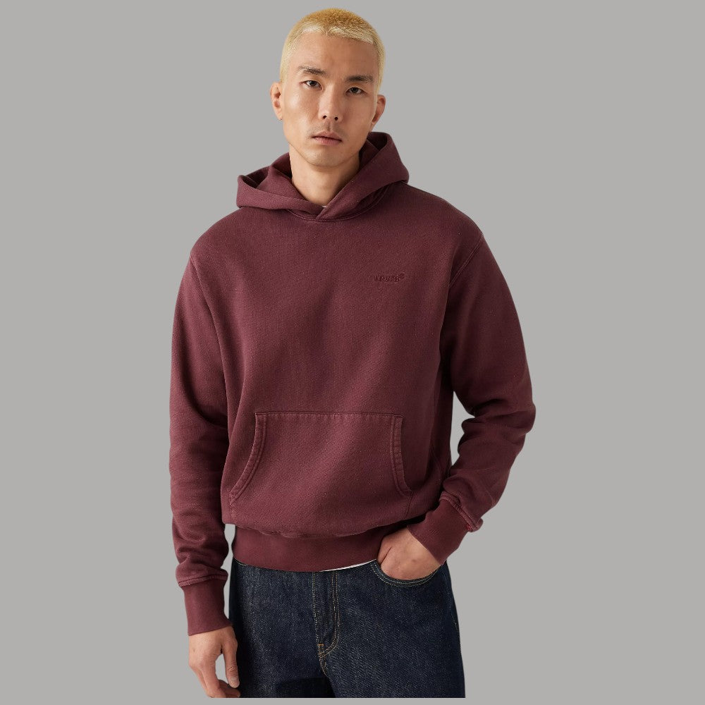 Levi's felpa bordeaux con cappuccio A84350032 - Prodotti di Classe