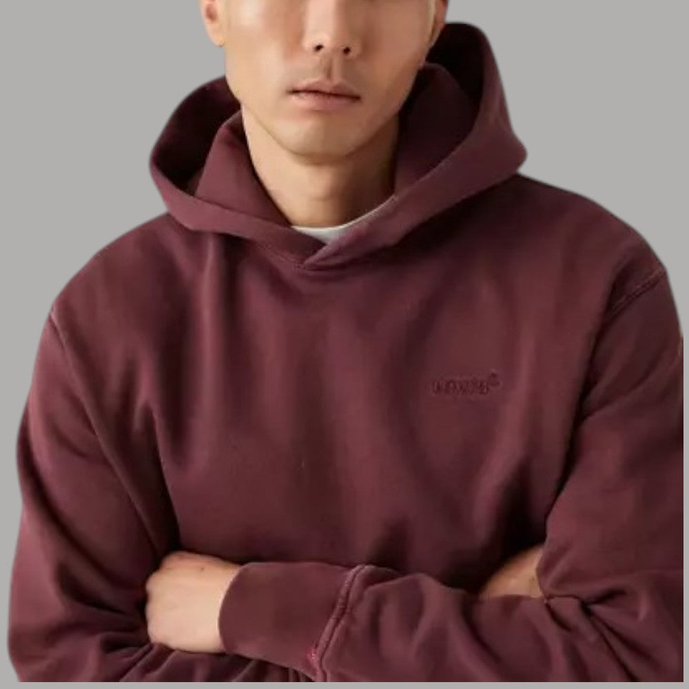Levi's felpa bordeaux con cappuccio A84350032 - Prodotti di Classe