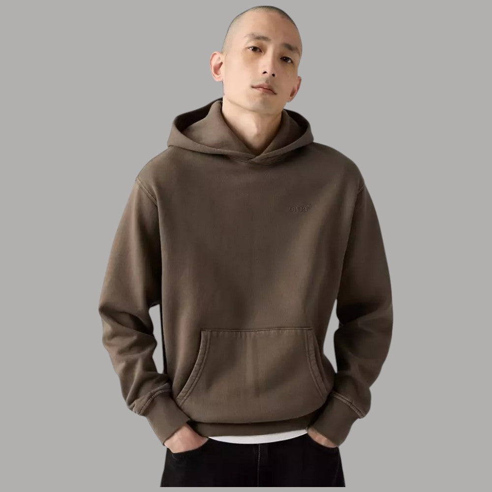 Levi's felpa marrone con cappuccio A84350033 - Prodotti di Classe