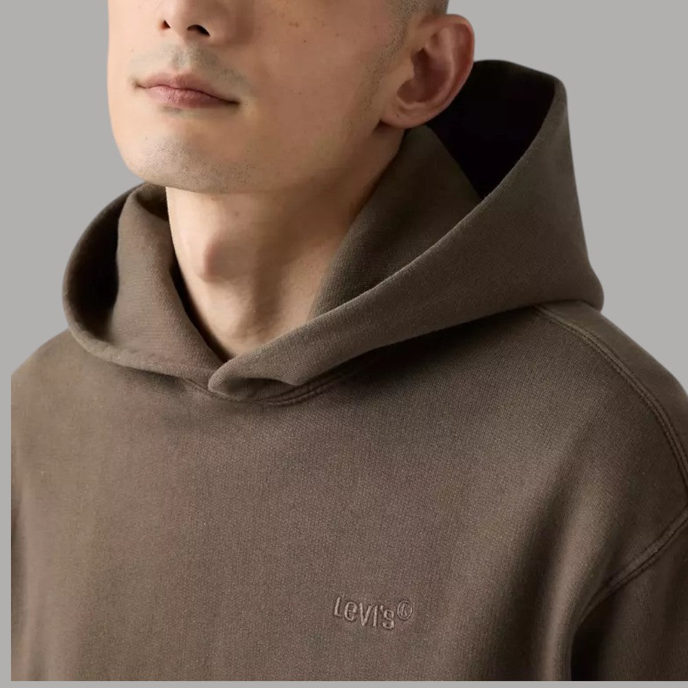 Levi's felpa marrone con cappuccio A84350033 - Prodotti di Classe
