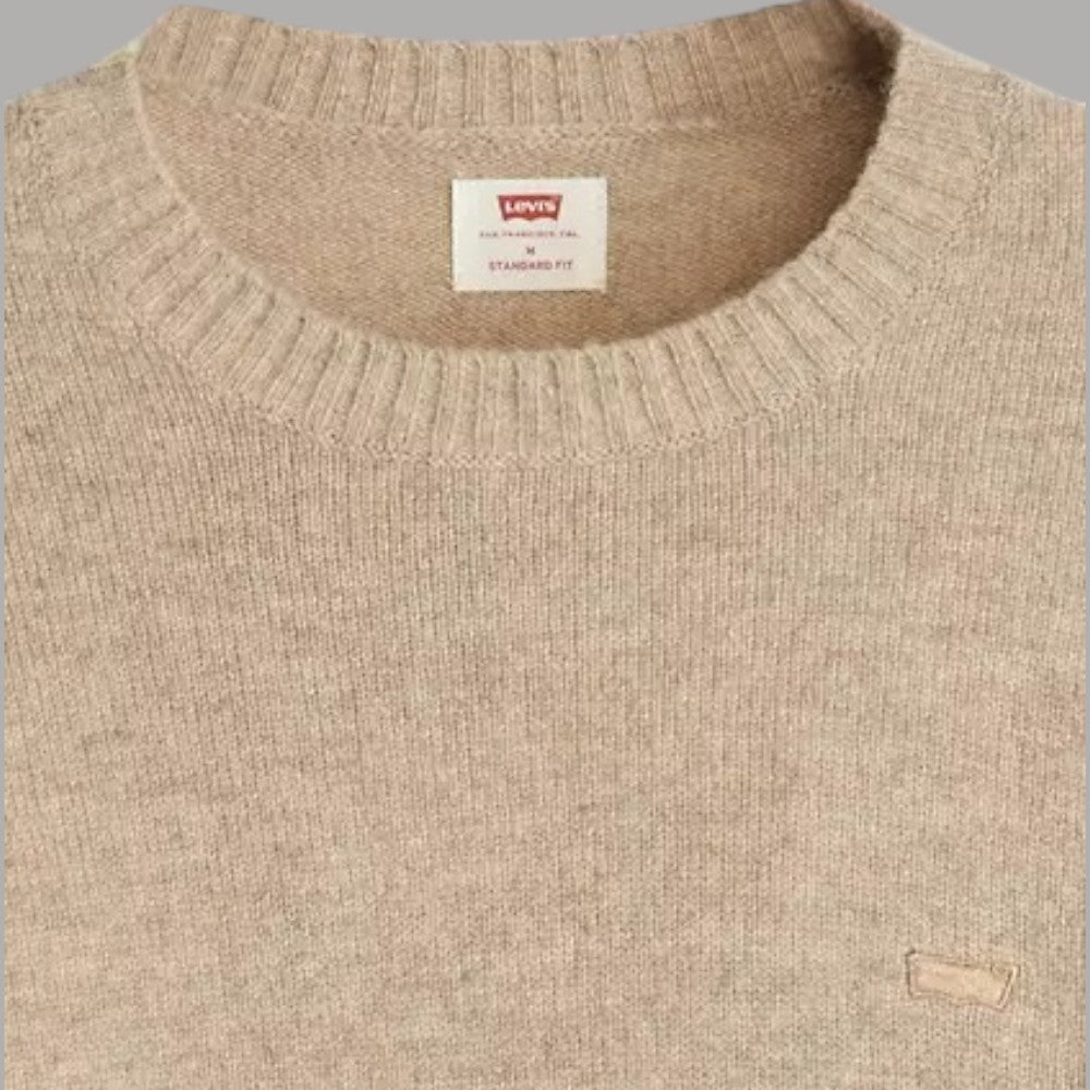 Levi's maglione beige in lana merino A432000030 - Prodotti di Classe