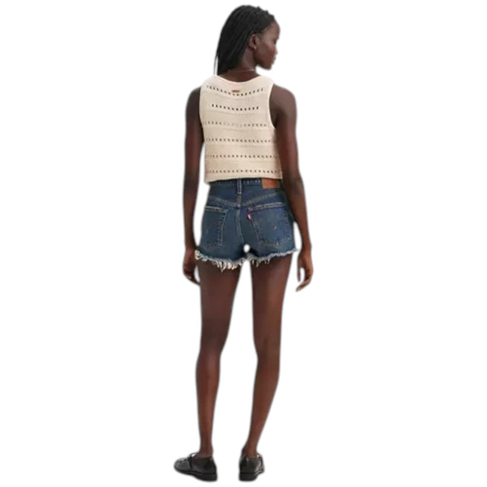 Levi's shorts 501 original 56327-0411 denim scuro Bermuda LEVI'S