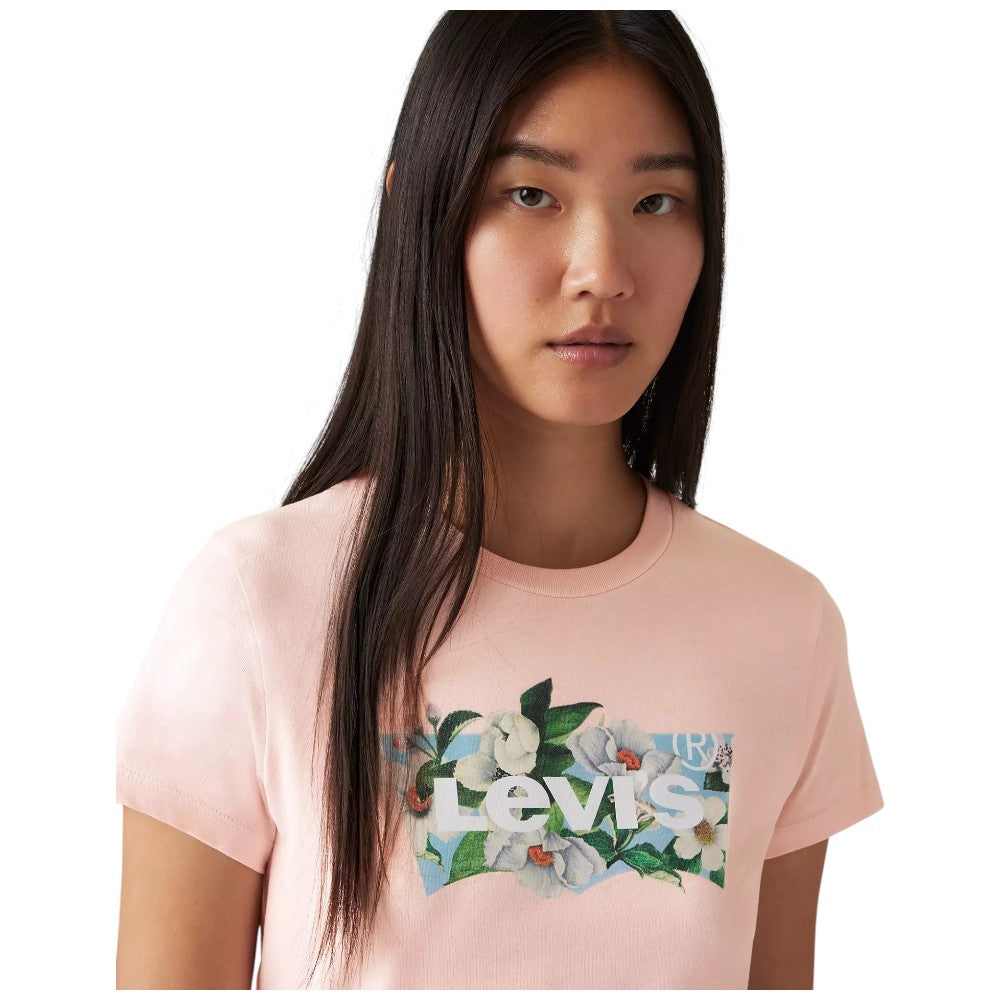 Levi's t-shirt rosa logo grande floreale 173692946 T-shirt LEVI'S