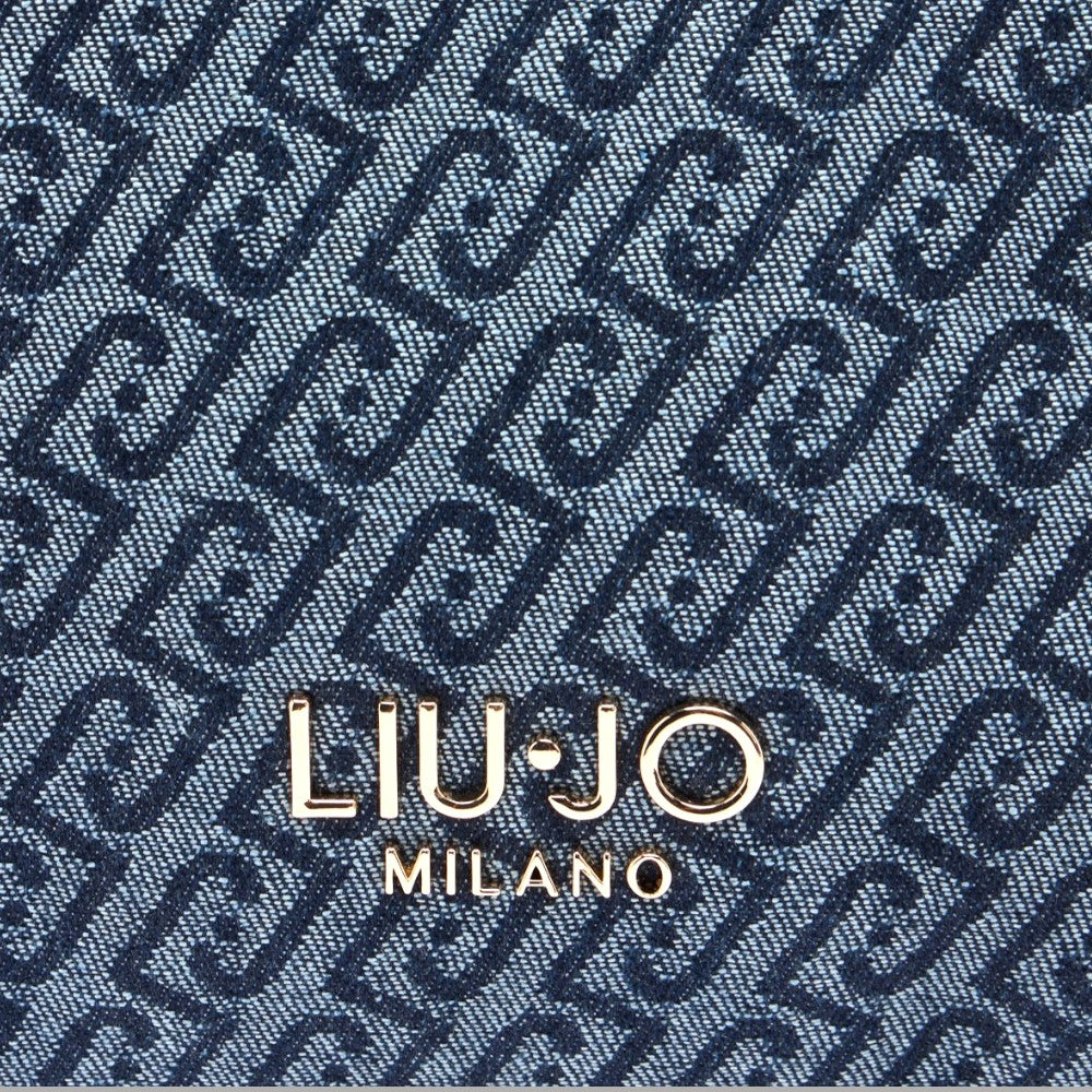 Liu Jo tote bag in denim jacquard AA6071T379A - Prodotti di Classe