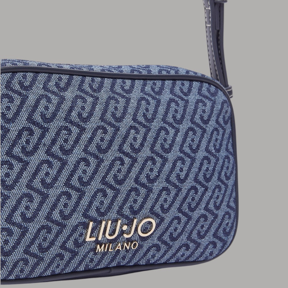 Liu Jo borsa a tracolla piccola in denim jacquard AA6137T379A - Prodotti di Classe