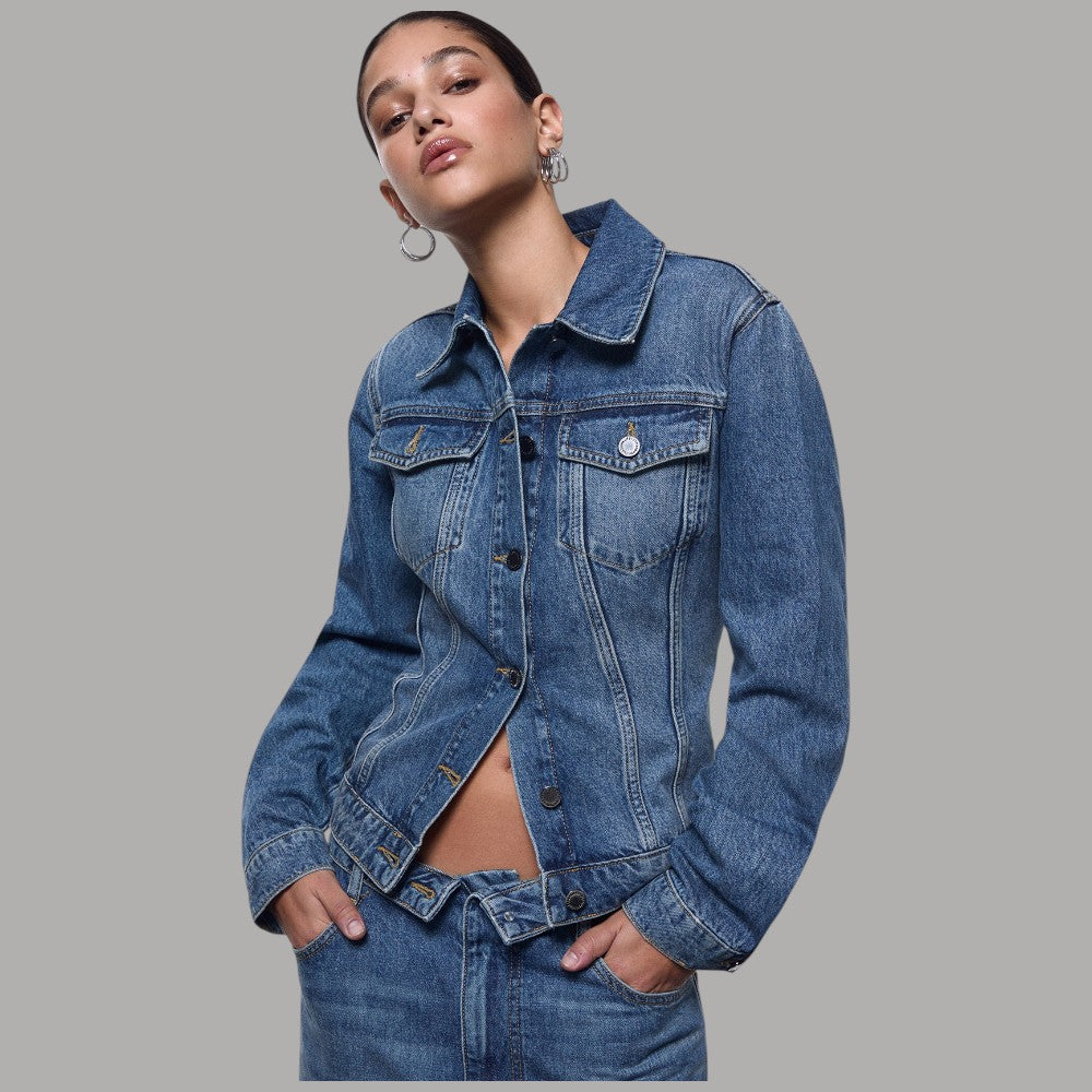 Liu Jo Giacca in denim con stringhe UA6511D0400 - Prodotti di Classe