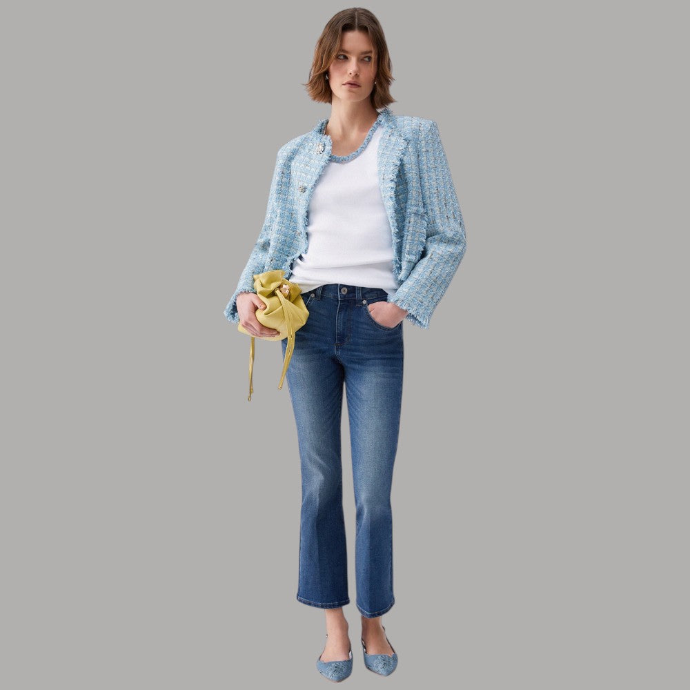 Liu Jo Jeans Flare Cropped Vita Alta, Comfort & Stile Stonewash - Prodotti di Classe